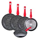 Set de 5 sartenes inducción (20, 22, 24, 26, 28cm) ENERGY San Ignacio