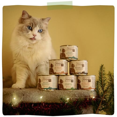 MjAMjAM - Premium Nassfutter für Katzen - Quetschie Purer Fleischgenuss - leckeres Rind pur 300g, 6er Pack (6 x 300g), naturbelassen mit extra viel Fleisch