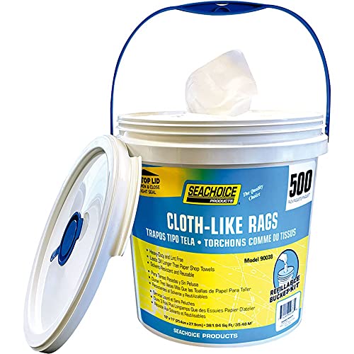 SeaChoice 90038; Cloth Like Rags 500/Bucket Made by SeaChoice