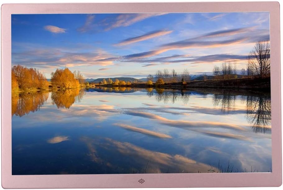 Cadre photo numérique métal rose gold de 17,1 pouces idée cadeau
