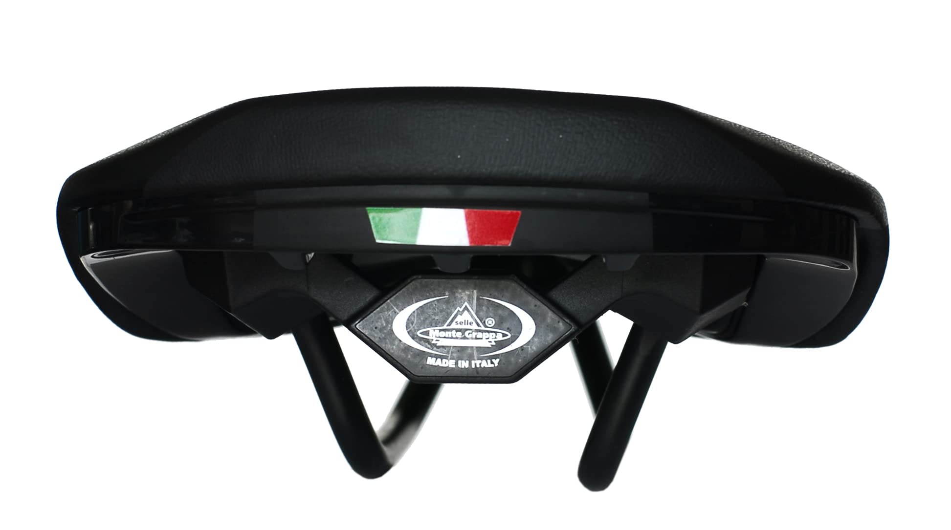 Sella Montegrappa In Eco Pelle da Bici per Uso E-Mtb Gravel Enduro Menador 3400 Unisex Imbottitura in Memory Foam Nero/Giallo