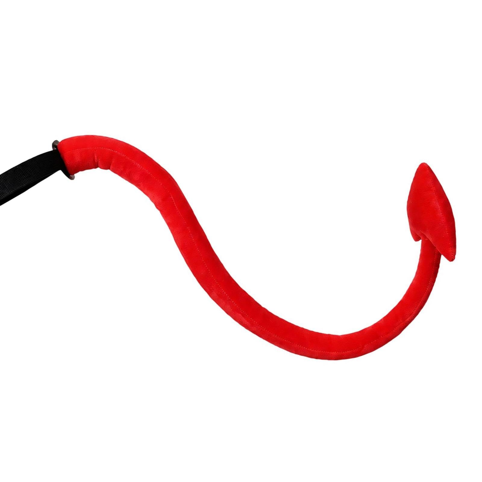 ZEPFJHE Devil Tail Costume Accessory with Pointed Tip, Red