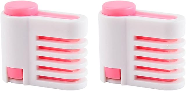 Jagowa 2 Pcs Cake Slicer Toast Layering Aid Bread Slicing, Toast Cutting Baking DIY Tools 5 Layer Slicer Cutting Holder Tool