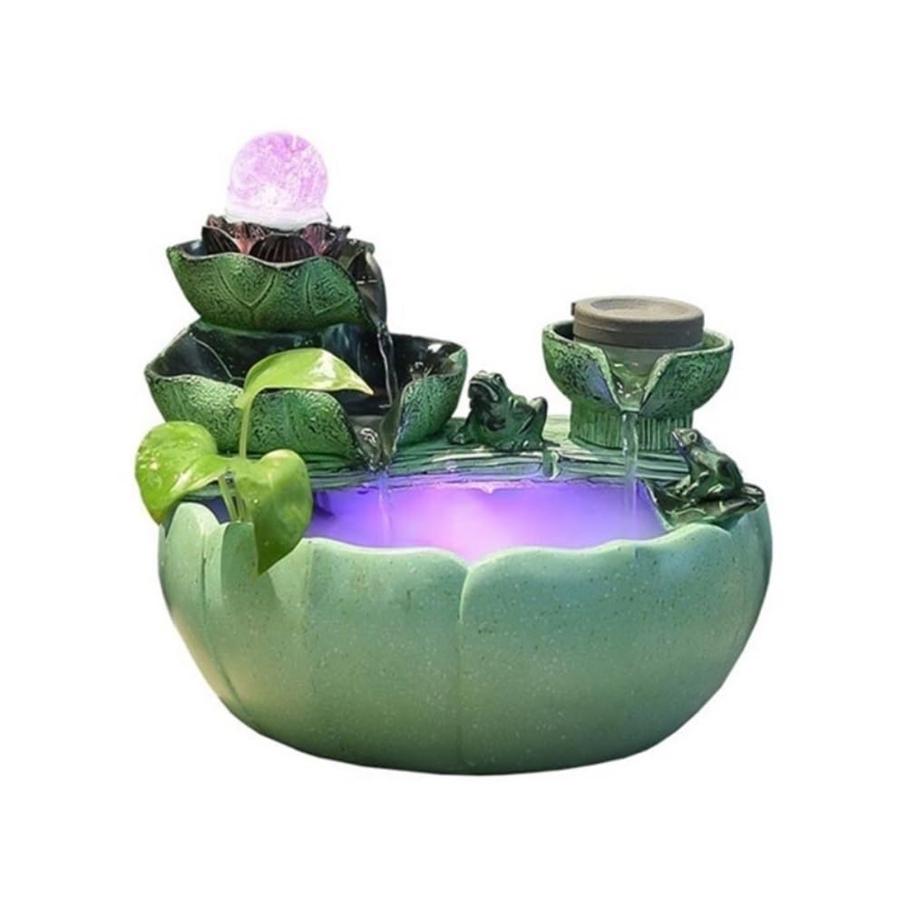 Fontaine cascade relaxante et aquarium d'intérieur pour apaiser le quotidien