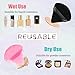 8 Pieces Triangle Powder Puff with 4 Travel Cases, Triangle Makeup Puff, Reusable Velour Makeup Sponge Blending Puff for Loose Powder and Foundation, Beauty Makeup Tools (4 colors)