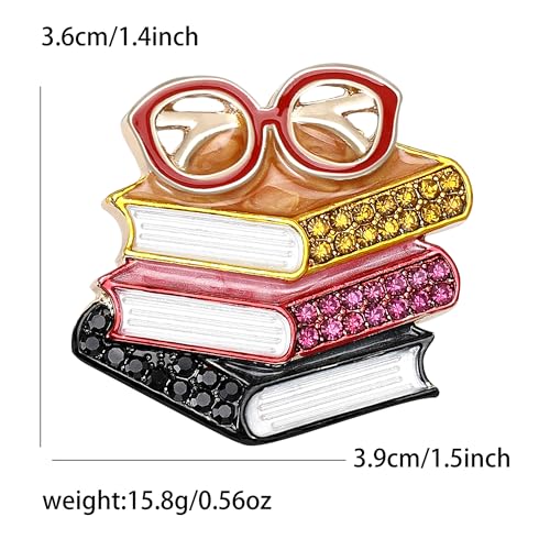 Image of Book Brooches and Pins for Women Teachers Day Gift Fashion Accessories