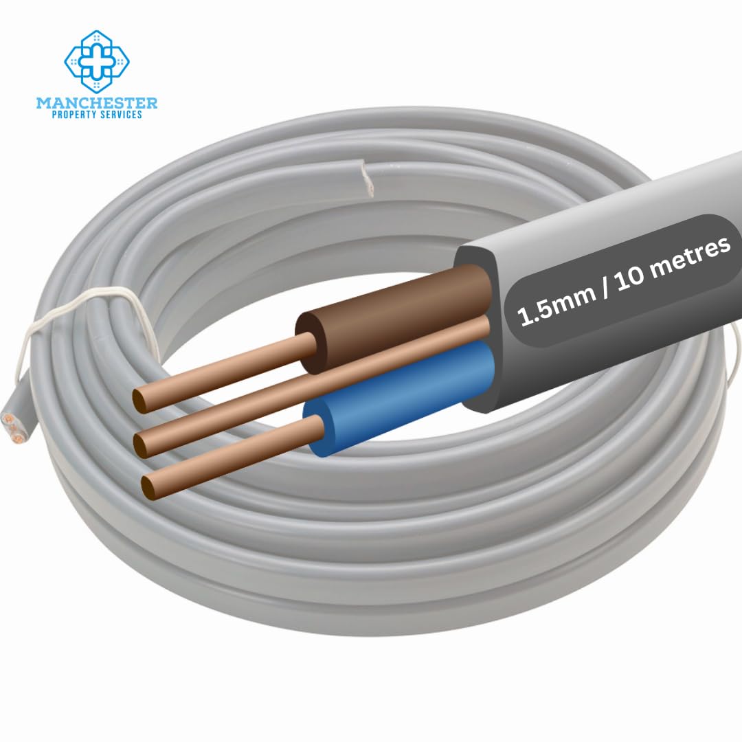 Twin and Earth Electric Cable 1.5mm / 2.5mm / 6mm 6242Y Flat Grey - Cut To Size (10 Metres, 1.5 mm Twin and Earth) - Image 2