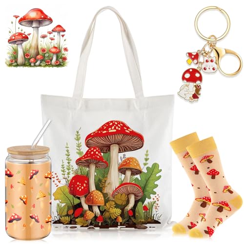 Paterr 4 Pcs Mushroom Gifts for Women Mushroom Lover Gift for Mother's Day Birthday...