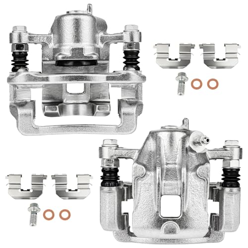 Image of SCITOO 19B3413A 19B3412A Rear Left & Right Disc Brake Calipers Assembly w /Bracket For Hyundai For Sonata 2008-2010