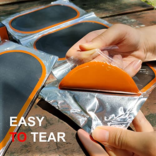 Image of PAX 10 Pcs 85 x 170mm Oval Tube Patches, Puncture Flat Tire Repair Patch for Automobile, Car, Truck, Tractor, Agricultural Vehicles, Heavy Locomotive, BMX, ATVs, River Floating, Inflatable Rubber