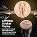 KIIROO Stroker Masculino Feel Kayley Gunner – Masturbador Moldeado de su Cuerpo Real – Vagina Realista para Hombres – Material Suave tipo Piel – Compatible con Keon y PowerBlow