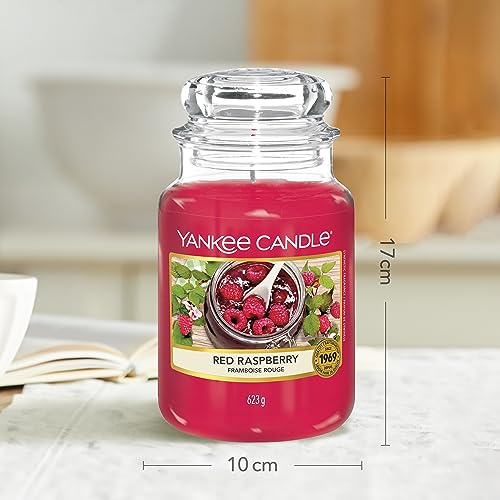Yankee-Candle-Red-Raspberry-Scented-Classic-22oz-Large-Jar-Single-Wick-Candle-Over-110-Hours-of-Burn-Time Yankee Candle Red Raspberry Scented Classic 22oz Large Jar Single Wick Candle Over 110 Hours of Burn Time