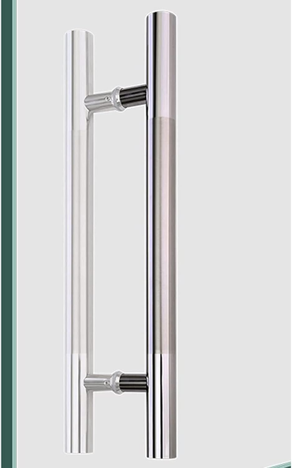 Stainless Steel Push Pull Door Handle - Heavy Duty Commercial Use for Barn Doors, Gates, Garages, Sheds-40cmx60cm