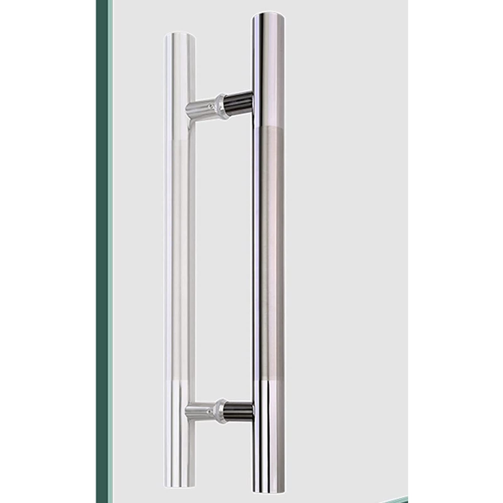 MXXQRHF Heavy Duty Stainless Steel Push Pull Door Handle - Commercial Double Sided Barn Door Handles for Gates, Garages, Sheds - 7 (60cm x 80cm)
