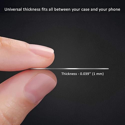 Miniatura 3 de SALEX Juego de 4 placas de metal de repuesto para soporte magnético para teléfono. Kit de 4 discos redondos sin agujeros para montaje en coche,