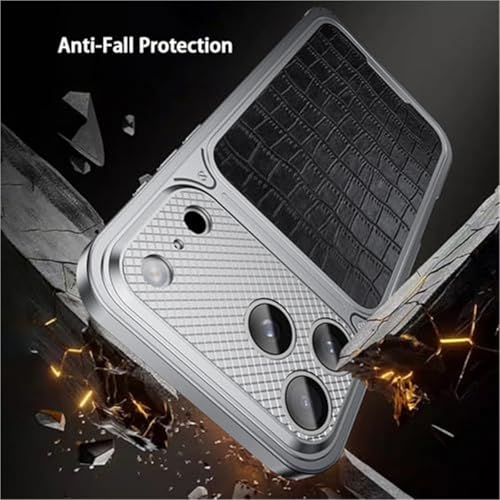 Coque iPhone 17 Pro Max argentée compatible charge sans fil - 2