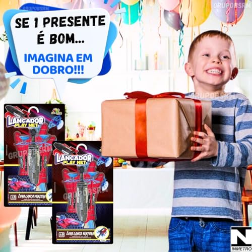 Kit 2 Brinquedo Luvas Aranha Lançador De Teia Infantil Menino Presente Criança 3 Anos Cosplay Spider
