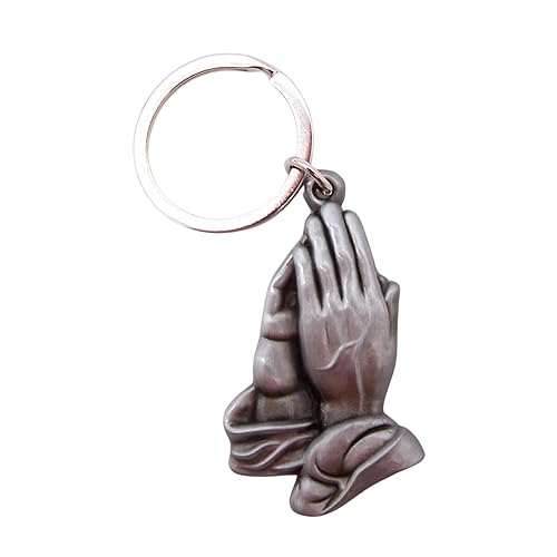 Wowser Serenity Praying Hands Key Ring, Religious Gift, 3 inches