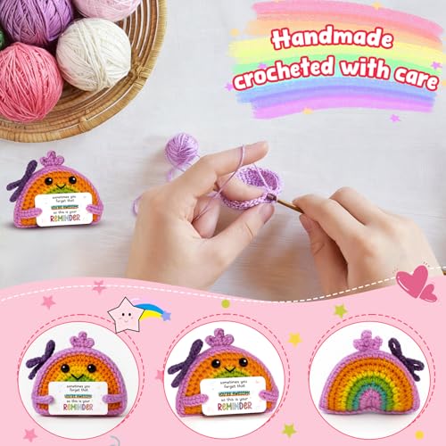 Poupée au crochet fait main avec message pour un collègue formidable - 4