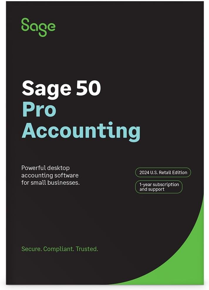 SAGE 50 PRO ACCOUNTING 2024 U.S. 1-USER 1-YEAR SUBSCRIPTION