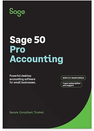 SAGE 50 PRO ACCOUNTING 2024 U.S. 1-USER 1-YEAR SUBSCRIPTION