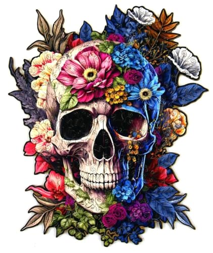 Wooden Puzzle - Skull