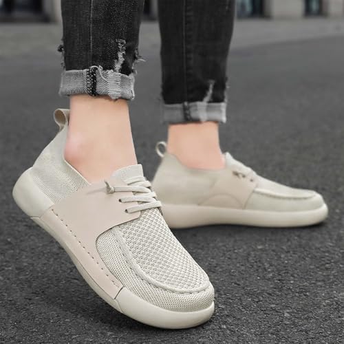 Men's Casual Slip-on Comfortable Loafers,Breathable Lightweight Walking Dress Sneakers for Outdoor Sports Running Tennis Fitness Work3