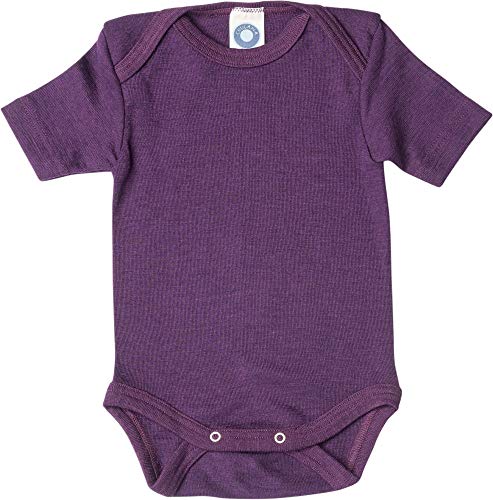 Body manches courtes bébé Cosilana en laine et soie noble