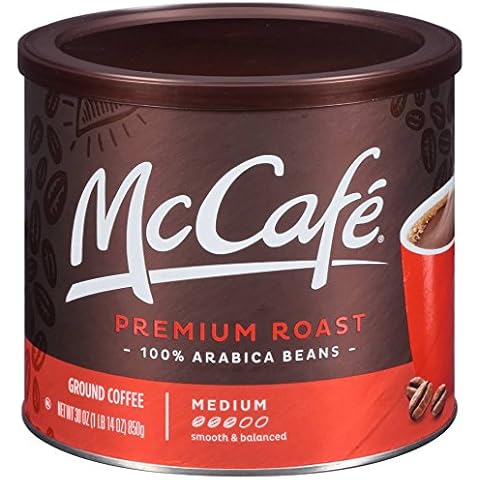 McCafe Premium Roast 100% Arabica Beans Tub 850g Meduim (Red) Cover