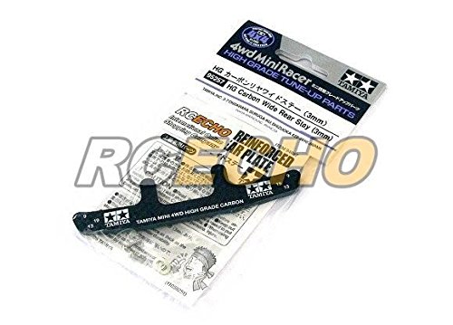 Tamiya Mini 4WD HG Carbon Wide Rear Stay 3mm pour éviter les sorties de piste en compétition