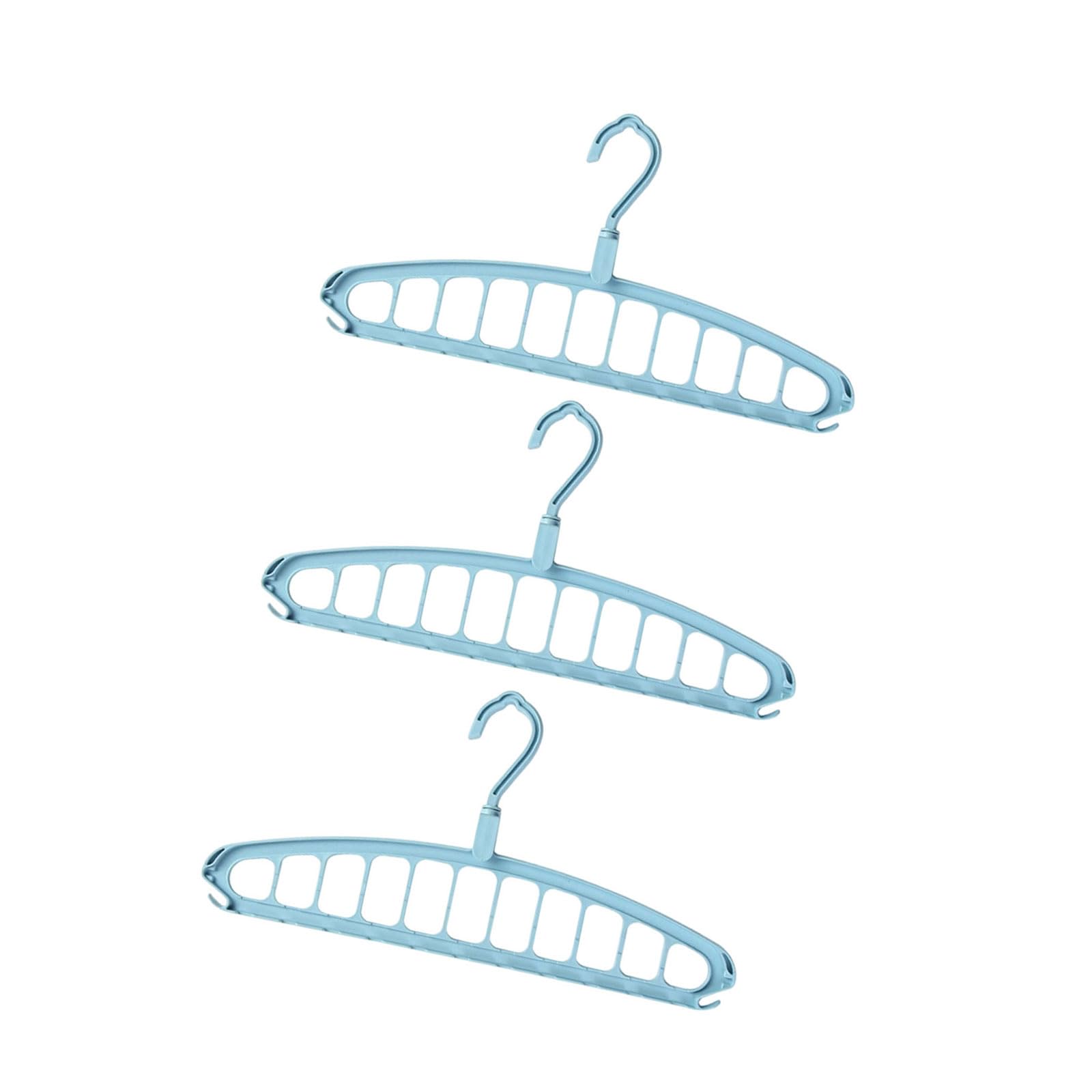 ordinarYone 11 Hole Thickened Clothes Hanger With Rotatable Head Wide Shoulder Hanger For Efficient Space Saving Storage