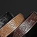 SANSTHS 3 Pack Western Belts for Men Woman without Buckle, Cowgirl Cowboy Belt for Buckle Western Leather Belt for Jeans, Leaf/Black Brown Coffee