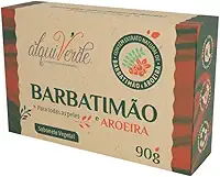 Kit 6 Unidades Sabonete Vegetal Alquiverde de Barbatimão com Aroeira 90g - Natural Hidratante Limpeza Suave Pele Macia Antisséptico Cuidados Diários Banho