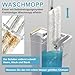 TOPESCT Wischmopp Set mit Eimer, Bodenwischer Set mit Wringer,360-Grad-Drehkopf, 142 cm...