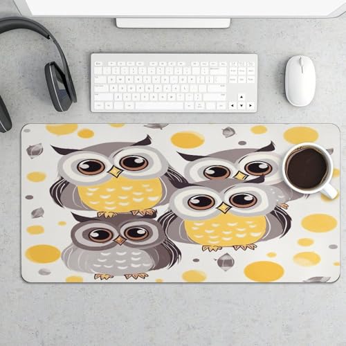Animal Cartoon Owls Alfombrilla Grande Antideslizante miniatura 5