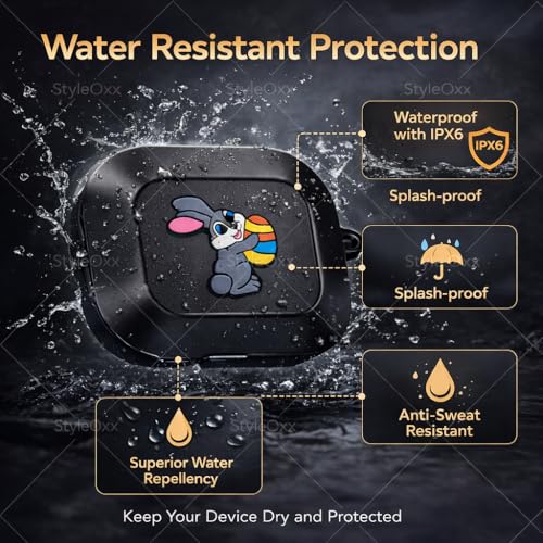 Image of Anvique Silicone Case Cover for Realme Buds Air 8, Dustproof and Shockproof Protection, Compatible with Realme Buds Air 8 (Squirrel)