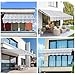 Paramondo 8.2'x6.5' Patio Awning Retractable Fully Assembled, Manual Sunshade Shelter Outdoor Deck Canopy Balcony Awning Cover - Premium Quality 280G Ployester Aluminum Frame, Grey with White Strips