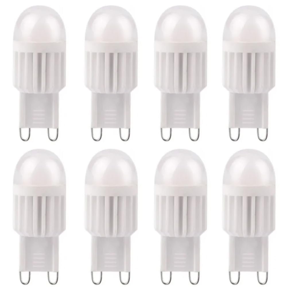 Warm white,YNiuniunny 8 Szt. Żarówka LED 3W 220V G9 Lampa Kukurydziana Żyrandol Do Dekoracji Sypialni W Domu I Salonie