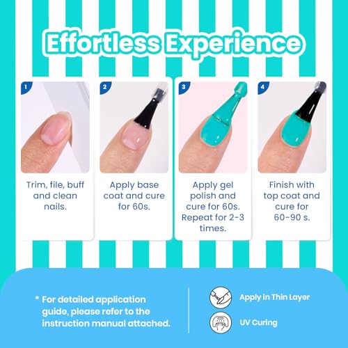 Image of Beetles Teal Gel Polish - Beetles Summer Voyage Ocean Shade Summer Nails Art, Neon Teal Gel Nail Polish, Same Color Bottle, Soak Off UV Lamp Neon Nails Art, Long-Lasting Manicure Salon DIY for Holiday