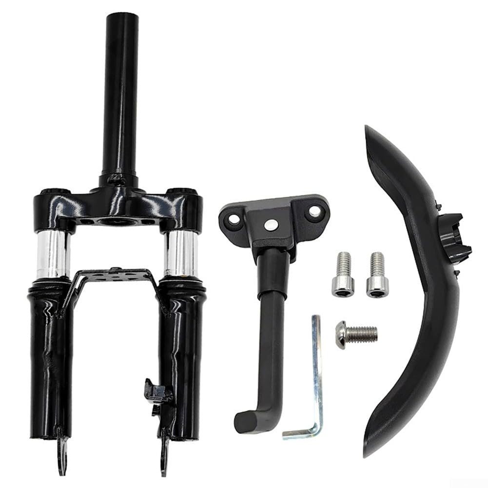 Minhe Kit de suspension avant pour scooter électrique Ninebot fourche avant pour G30 pour trottinette électrique MAX Fourche avant Support de pied Garde boue Accessoires pour trottinette électrique
