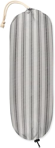 Soporte para bolsa de plástico negro para montaje en pared, organizador de bolsas de basura reutilizable, lavable, dispensador de almacenamiento de