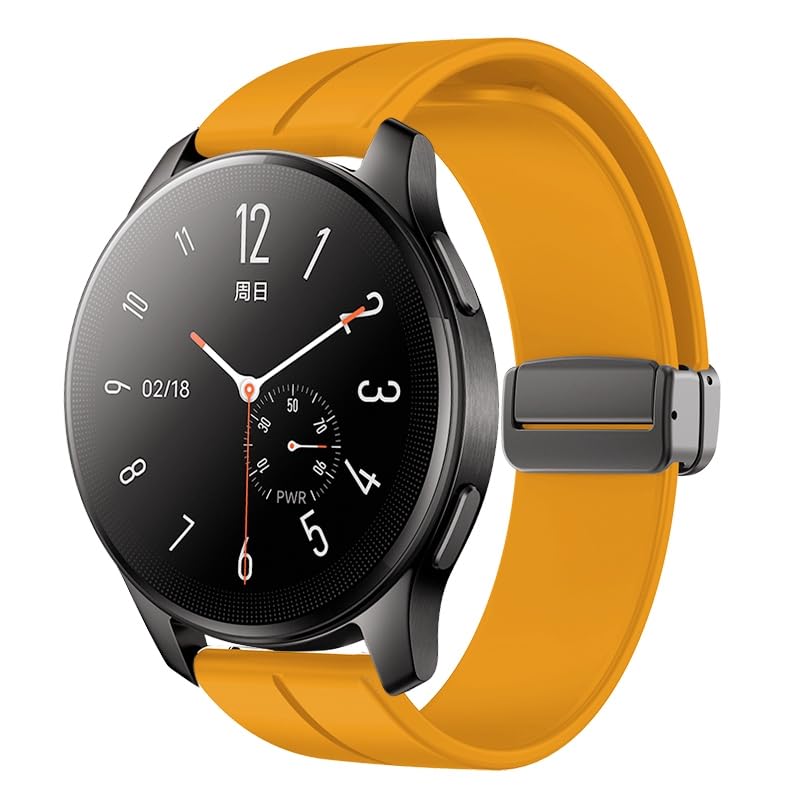 Image of Magnetic Watch Band 16mm 18mm 19mm 20mm 22mm - Quick Release - Skin-Friendly Soft Silicone Sport Watch Band for Men Women, Magnetic Folding Clasp Silicone Strap