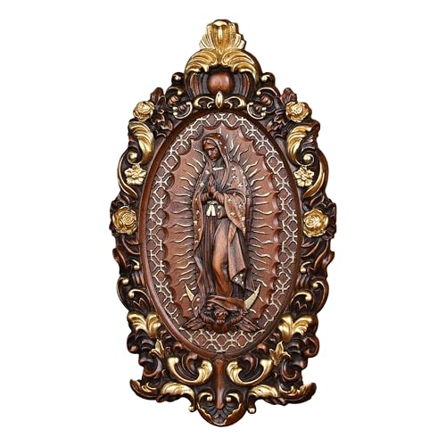 Vierge Marie décoration bois murale : créez un coin de sérénité dans votre salon