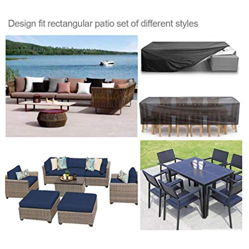 Hemoton Capa de Tecido para MÃ³veis de Jardim Banco Ã  Prova D'Ã¡gua Ã  Prova de Chuva Capa de Prot