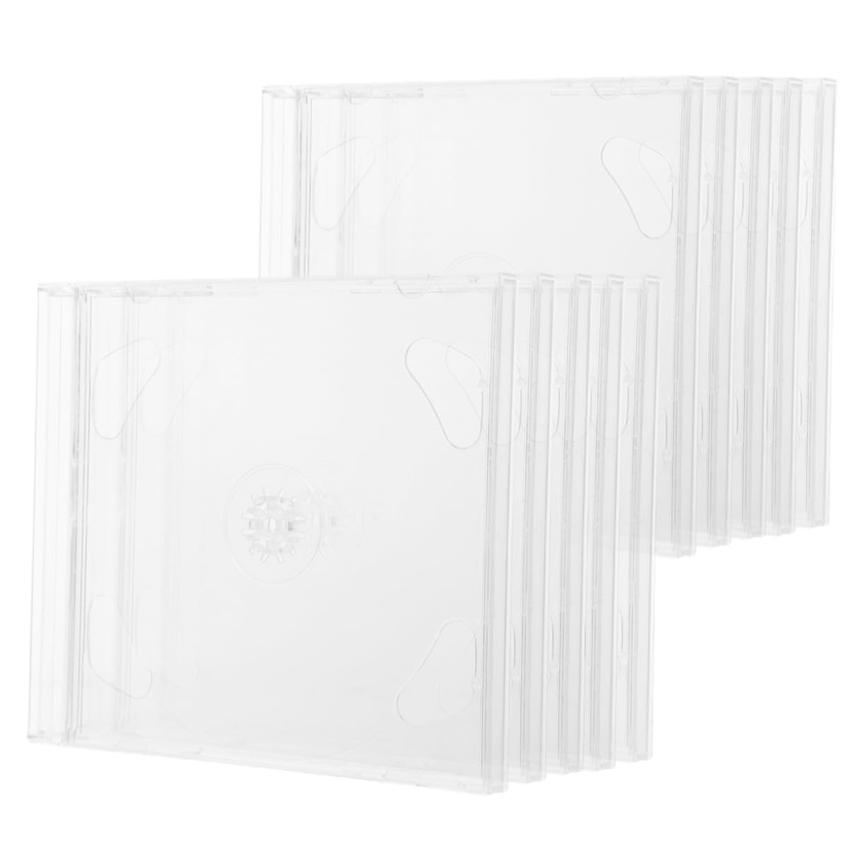 Alipis Raccoglitore Cd, Custodie per CD Portatili in Polistirene, 10 Pezzi, Leggere e Lisce, per Auto e Casa, per Dischi Musica e PC