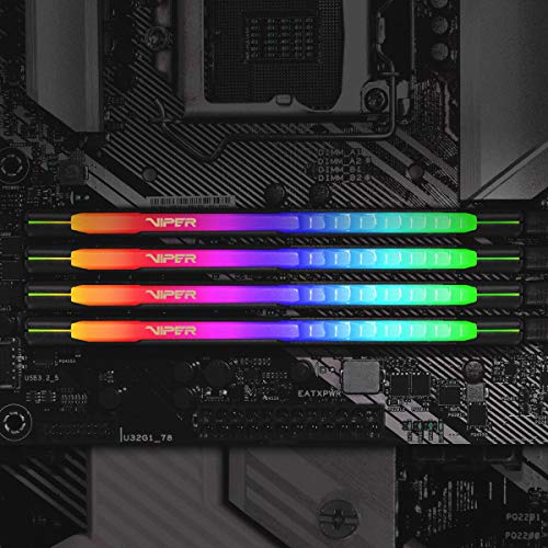 Image of Patriot Memory Viper Steel RGB DDR4 RAM 8GB (1X8GB) 3200MHz CL18 UDIMM Desktop Gaming Memory Module PVSR48G320C8