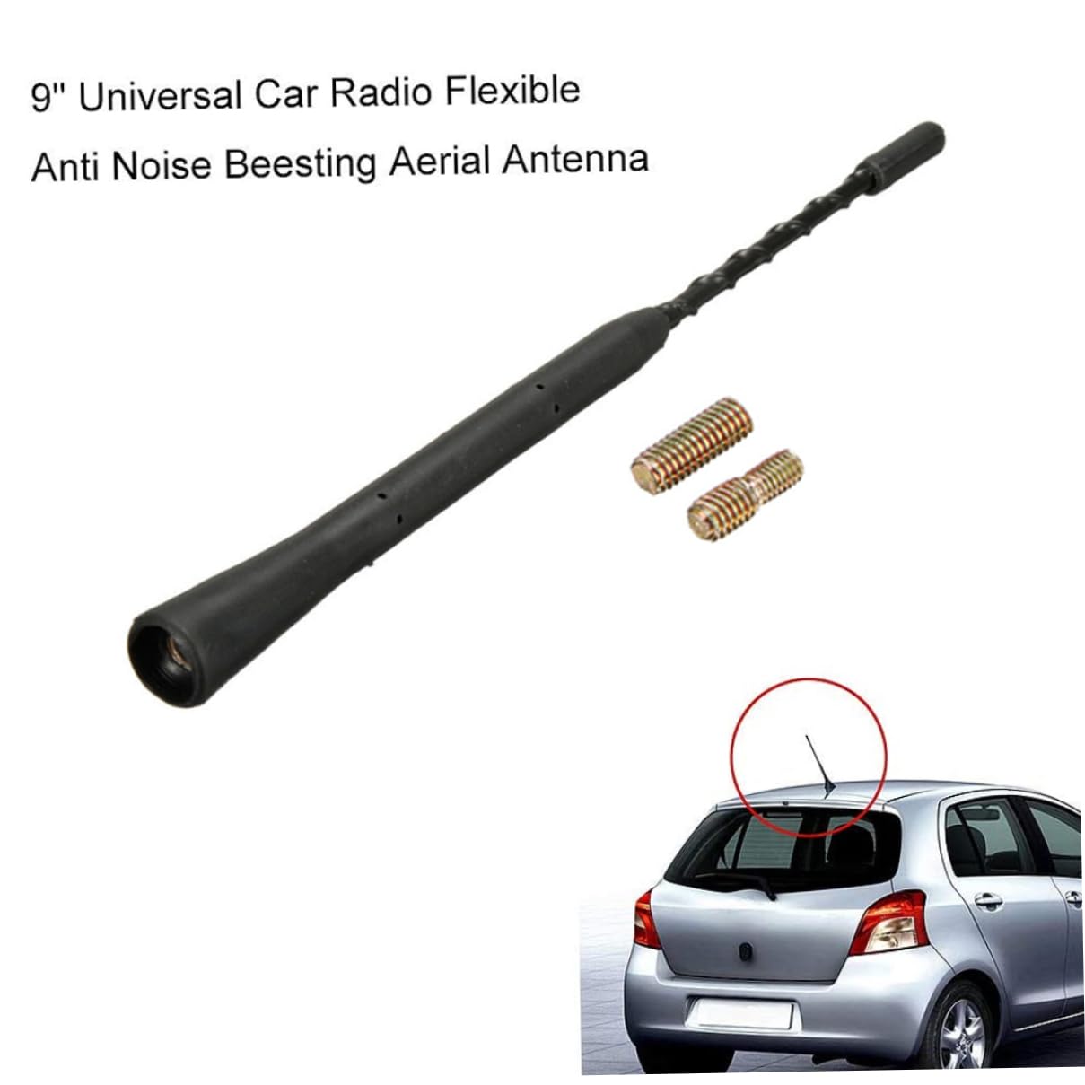 Sostituzione dell'antenna per auto, auto-tetto universale di Radio stereo stereo universale in gomma flessibile ARIEL MAST APET