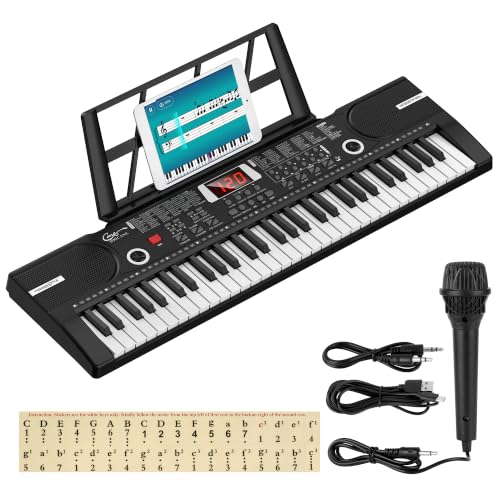 Amazon.co.jp: Hricane キーボード ピアノ 電子ピアノ 61鍵盤 200種類