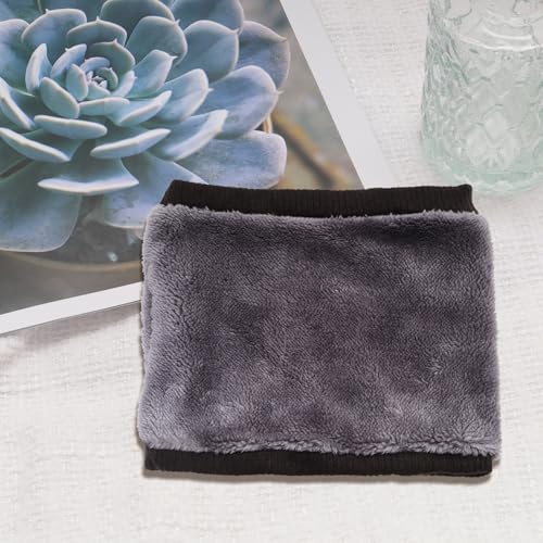 Winter Fleece Scarf Lined Circle Loop Neck Warmer Double-Layer Neck Face Mask Infinity Knit Fleece Neck Scarf Women3