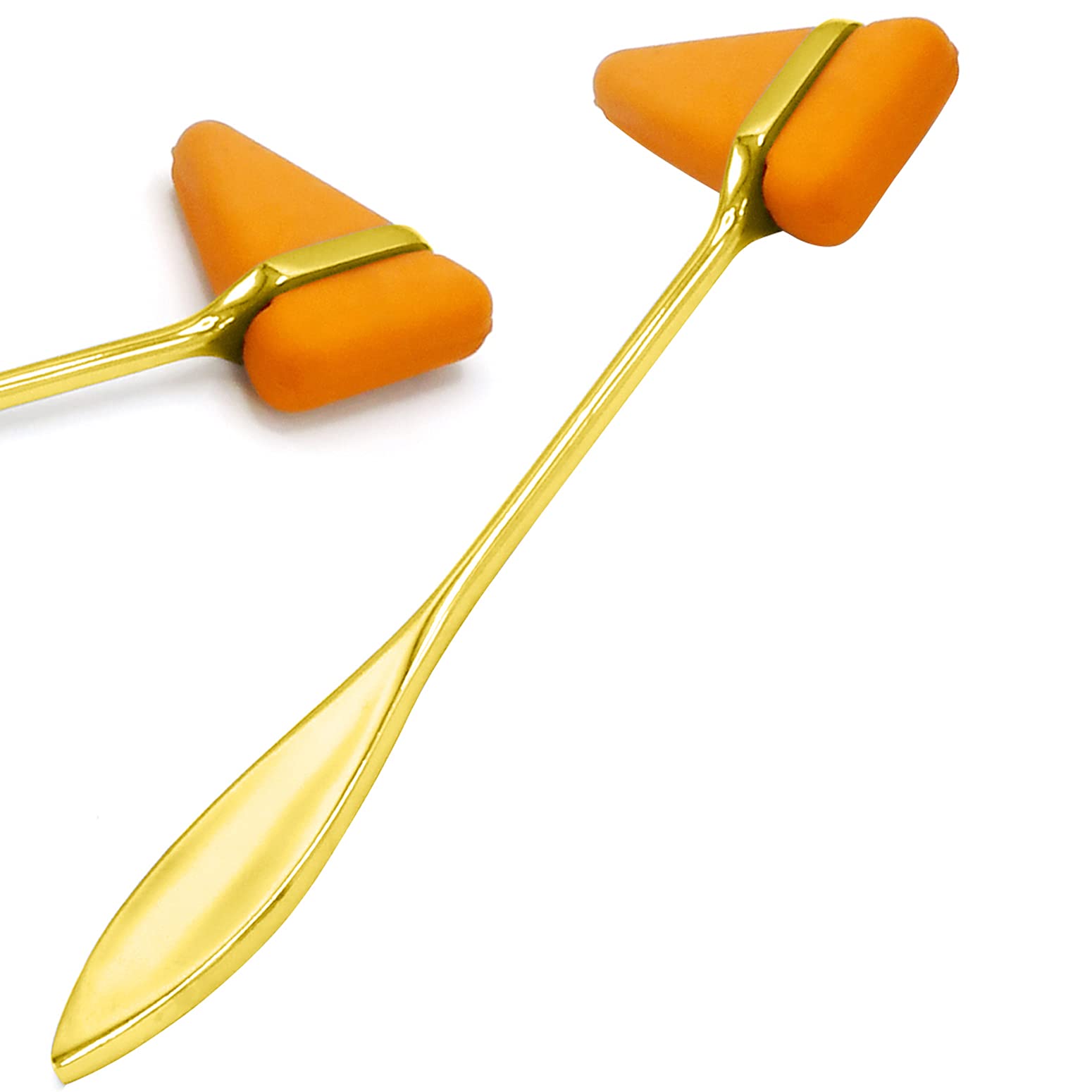 AAProTools Gold Plated Orange - Taylor Tomahawk Reflex Hammer for Examination - Ideal for Students, Nurses, Doctors, Medics, EMT